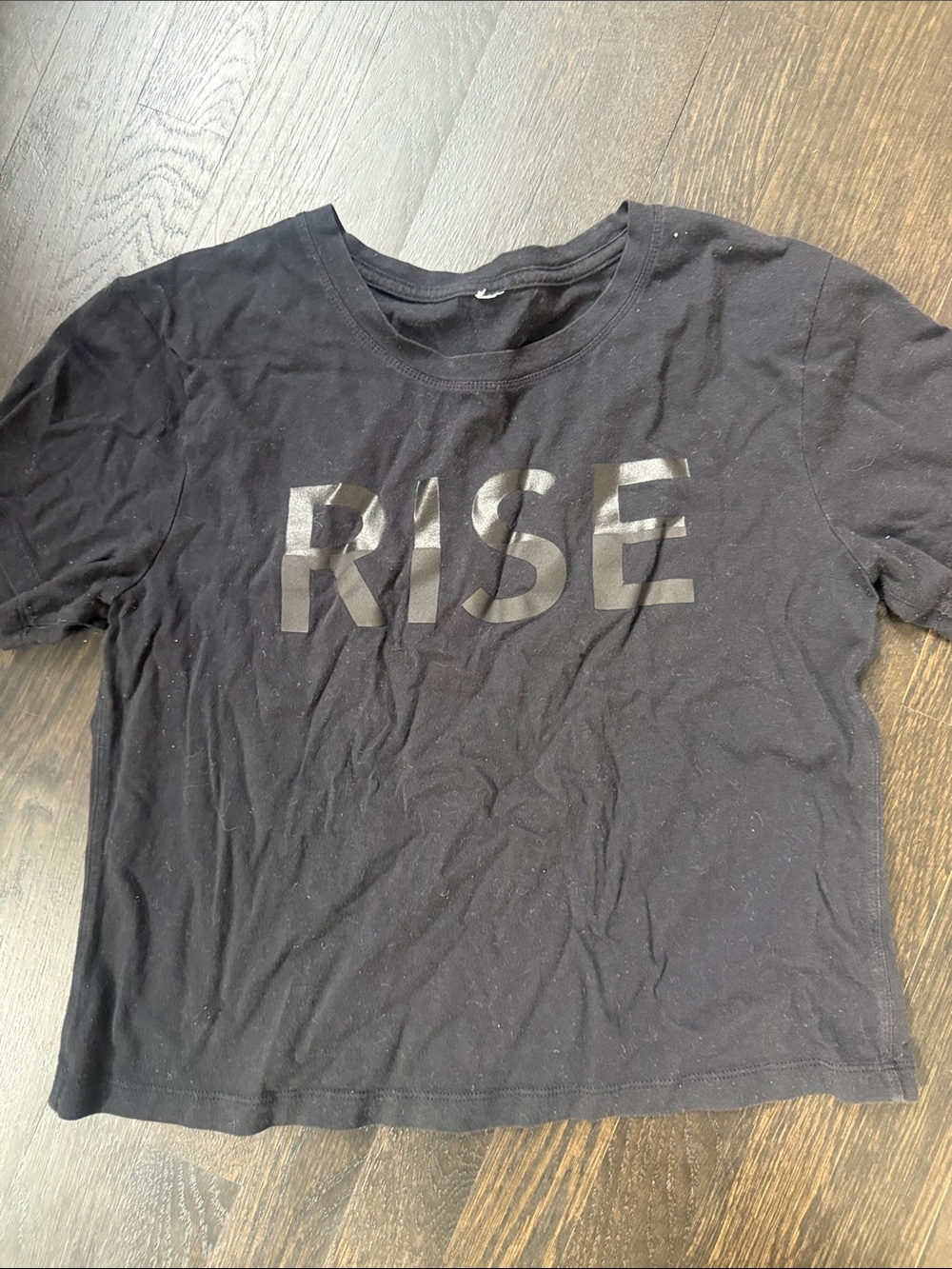 Athleta Black 'RISE' Cropped Tee